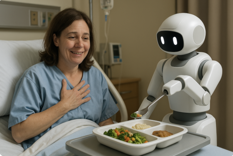 Assisted-Feeding Robots in Hospital